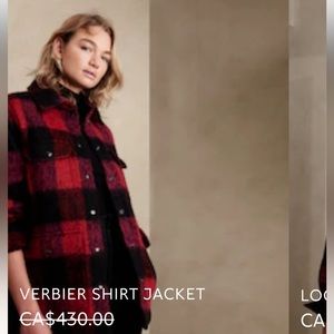 Beautiful Banana Republic shirt-jacket. It’s heavy, good quality and warm.